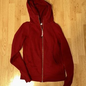 Lululemon red scuba hoodie size 6